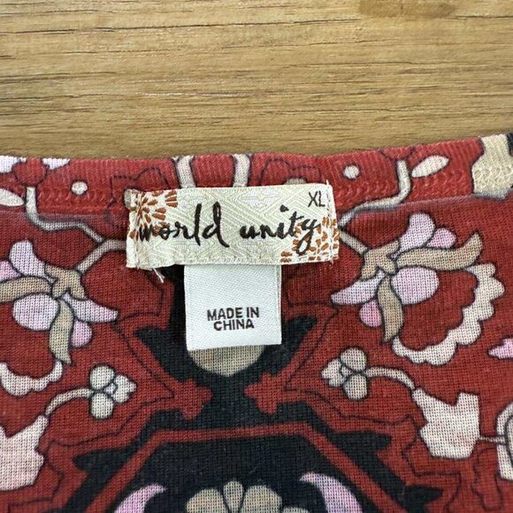 Abstract Print Design Blouse by World Unity - Picture 2 of 3